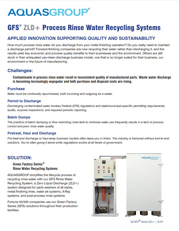 Process Water Tech Sheet